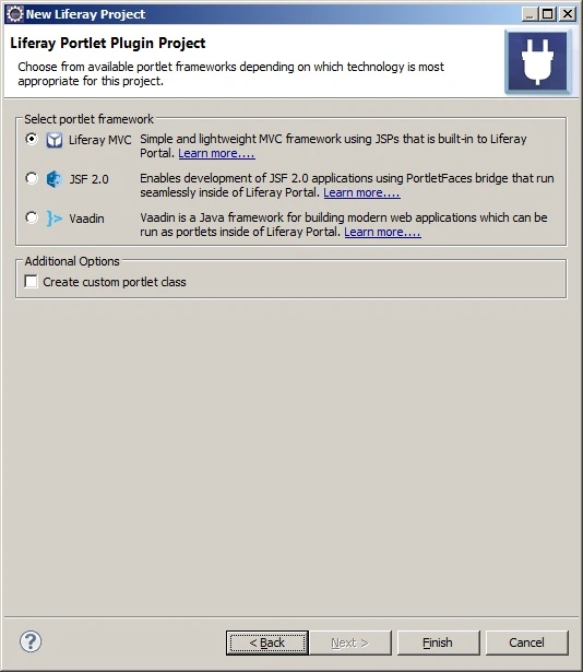 Selecting Parent Class as LiferayMVC Selecting Parent Class as LiferayMVC