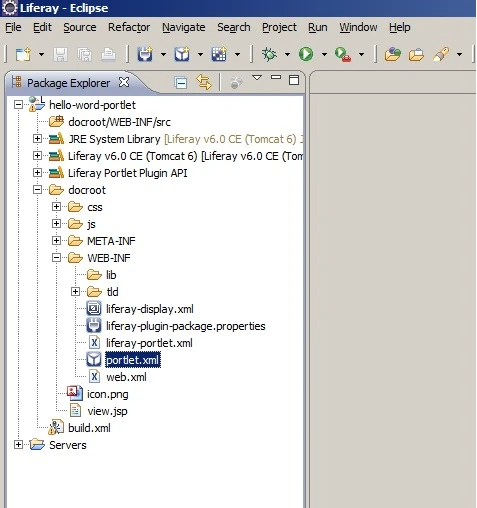 Project stucture of Liferay MVC Project stucture of Liferay MVC
