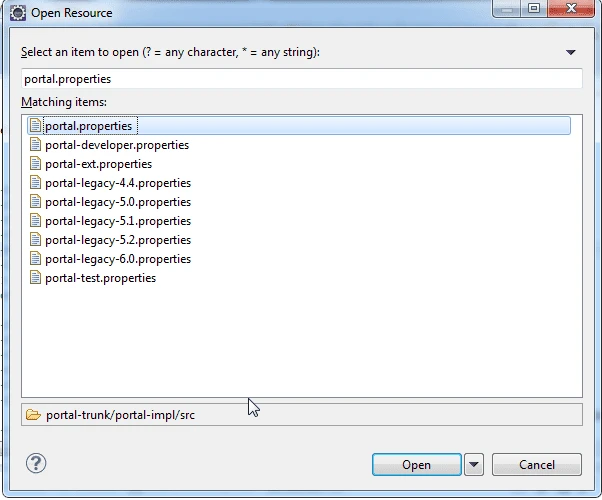 portal.properties in Liferay source portal.properties in Liferay source