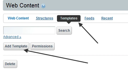 Creating new Template for Web content in Liferay