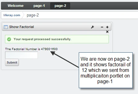 showing factorial from multiplication portlet showing factorial from multiplication portlet