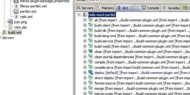 Ant target to build Liferay portlet Ant target to build Liferay portlet