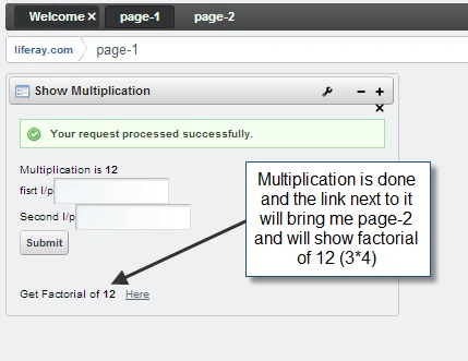 multiplication is done and on clicking on link below, it will show factorial multiplication is done and on clicking on link below, it will show factorial