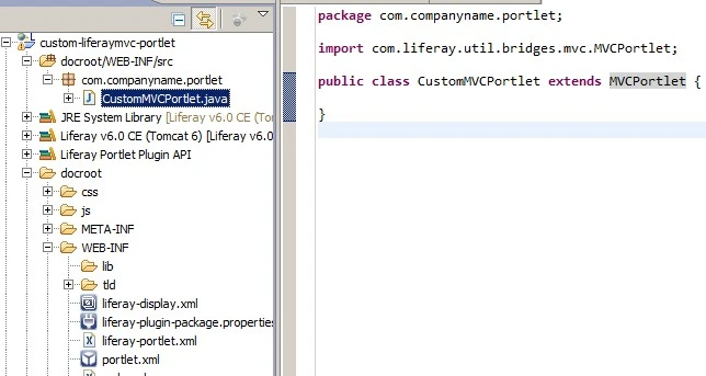 Creating custom Portlet Creating custom Portlet