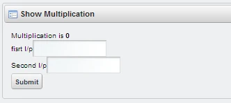 Liferay Portlet rendering - showing multiplication Liferay Portlet rendering - showing multiplication