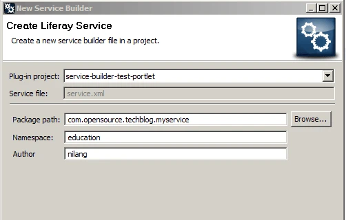 Creating Service layer by Service Builder in Liferay - Add-Service-builder-detail