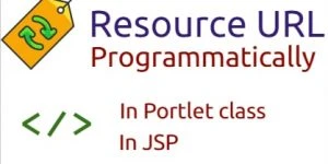 create resource URL programmatically in Portlet class and JSP
