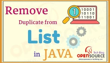 Remove duplicate from a list in Java
